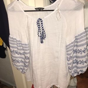 white/ blue this shirt